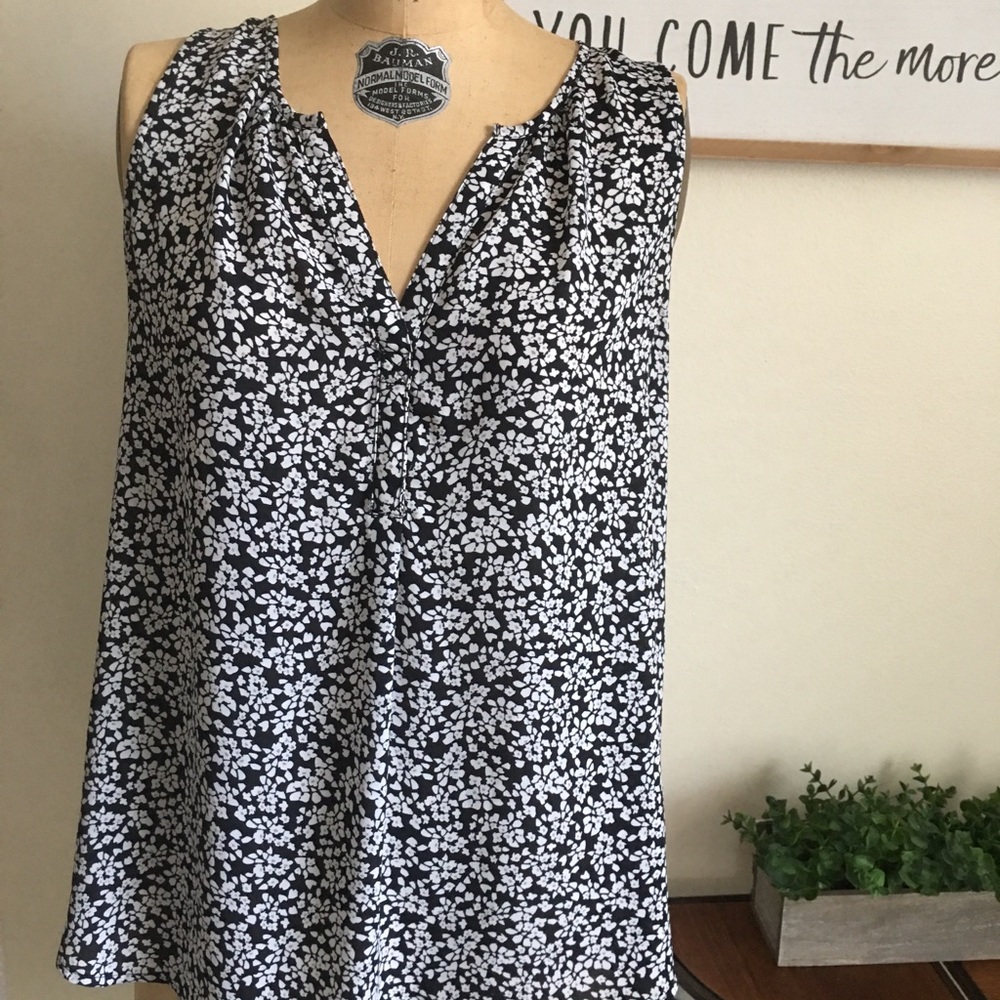 Black & White Printed Blouse